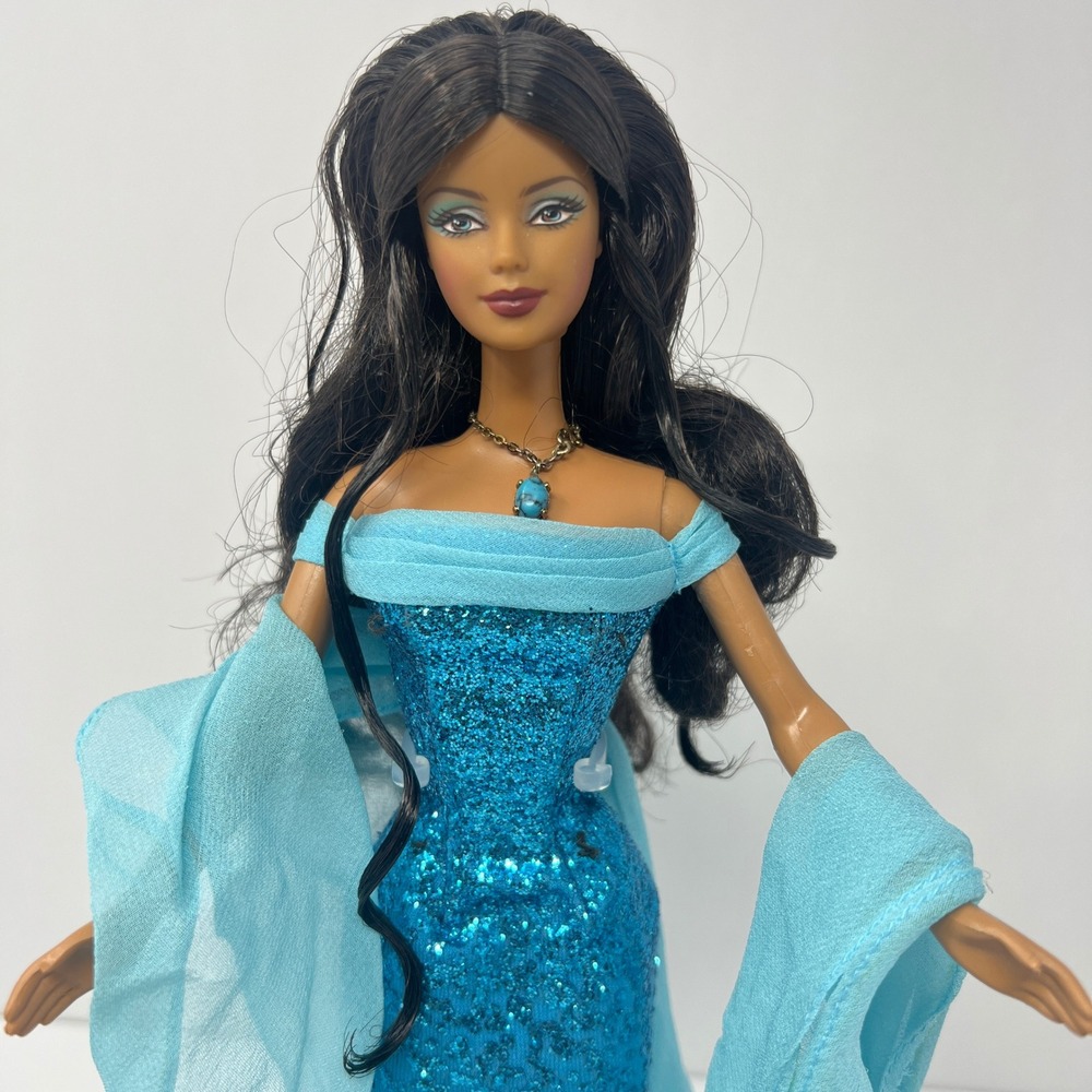 Barbie Birthstone Collection December Turquoise Doll 11 inch Blue Teresa 1991